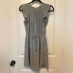 H&M Black and white knee length dress - Size 2